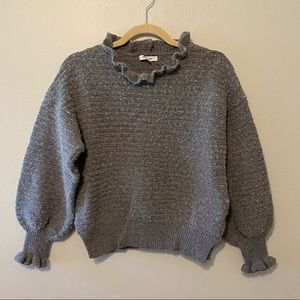 Madewell Grey Detailed Sweater